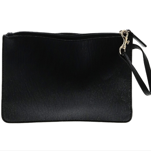 Calvin Klein Black Wristlet - 9.5" L, 6.5" H, 1" D - Picture 7 of 9